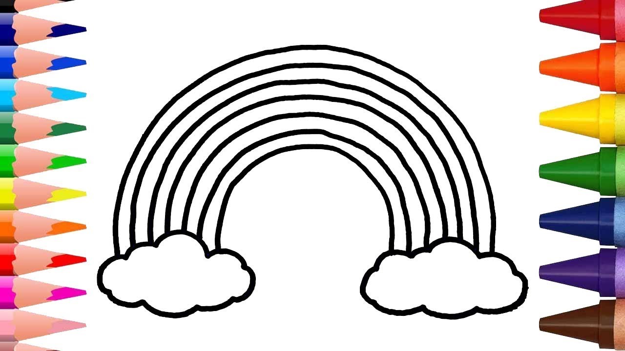 رسم قوس قزح - اولادي يحبون قوس قزح كيف اعلمهم يرسمونه 2065 1