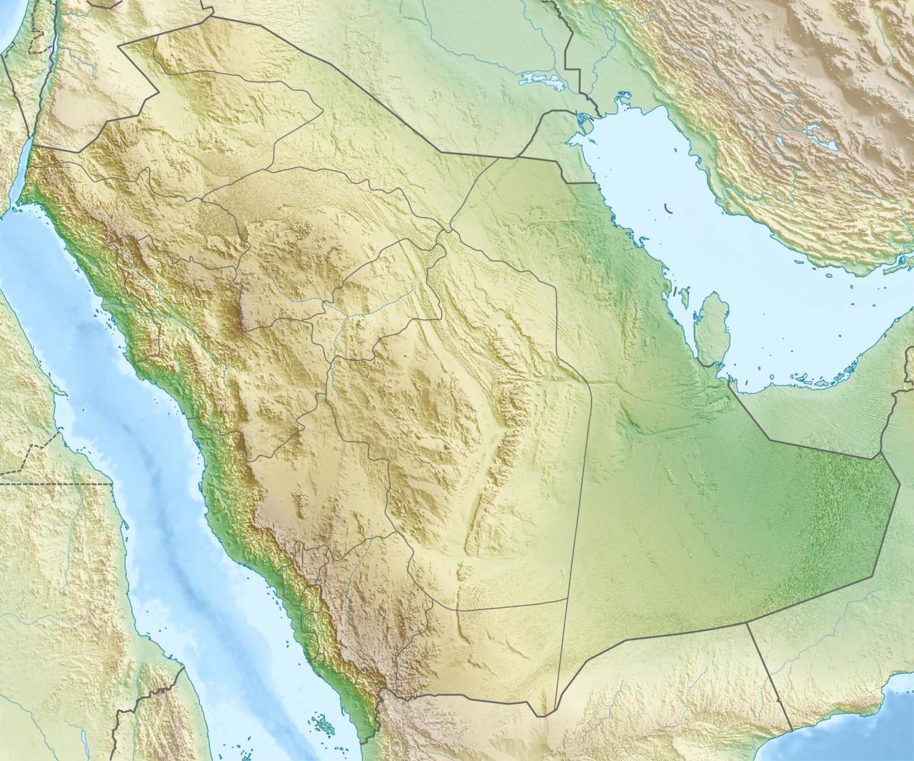 خريطة السعودية صماء - موقع السعوديه في الخريطه 3786 6