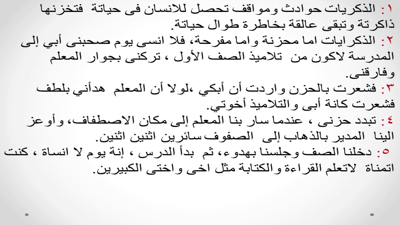 مقدمة وخاتمة للتعبير للصف السادس الابتدائى - تعلم معنا كتابه التعبير 1547 6