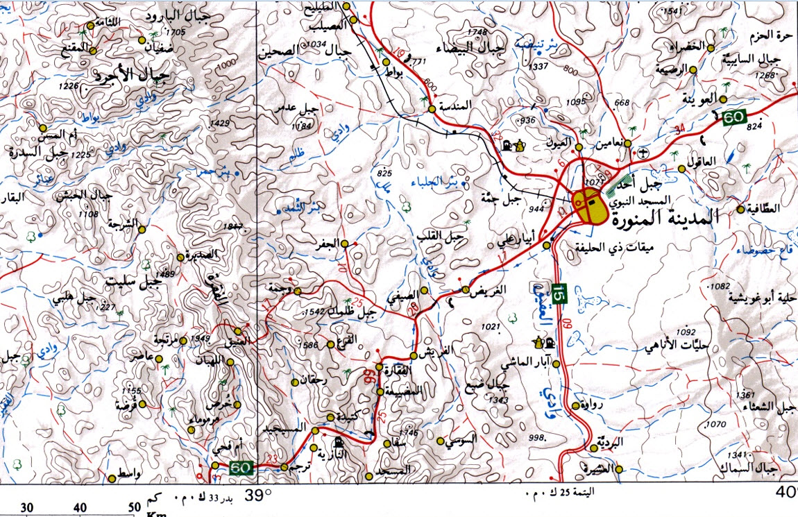 خريطة المدينة المنورة - اين تقع المدينه المنوره 722 1